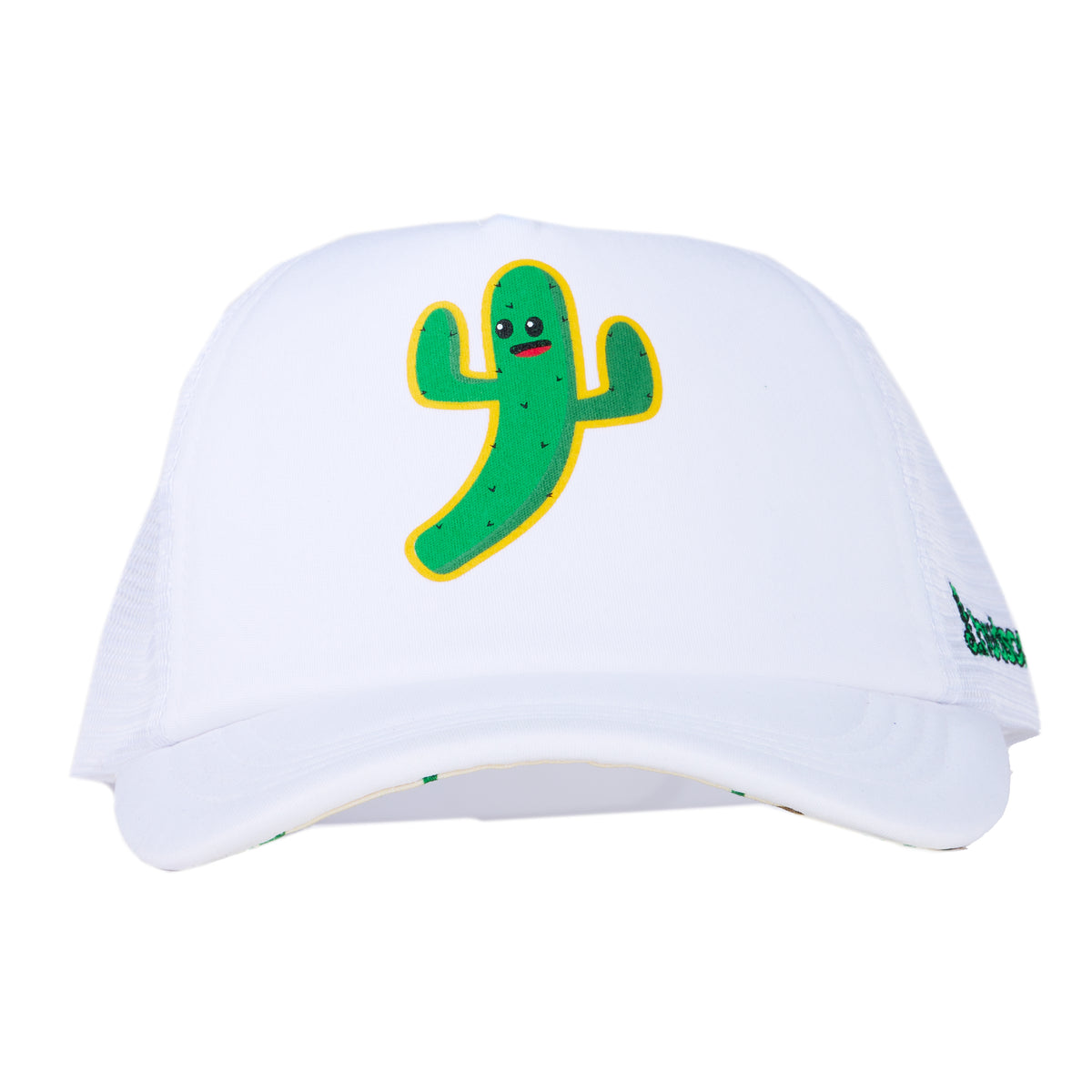 Jr. Cactus Golf Hat for Kids (White/Green)