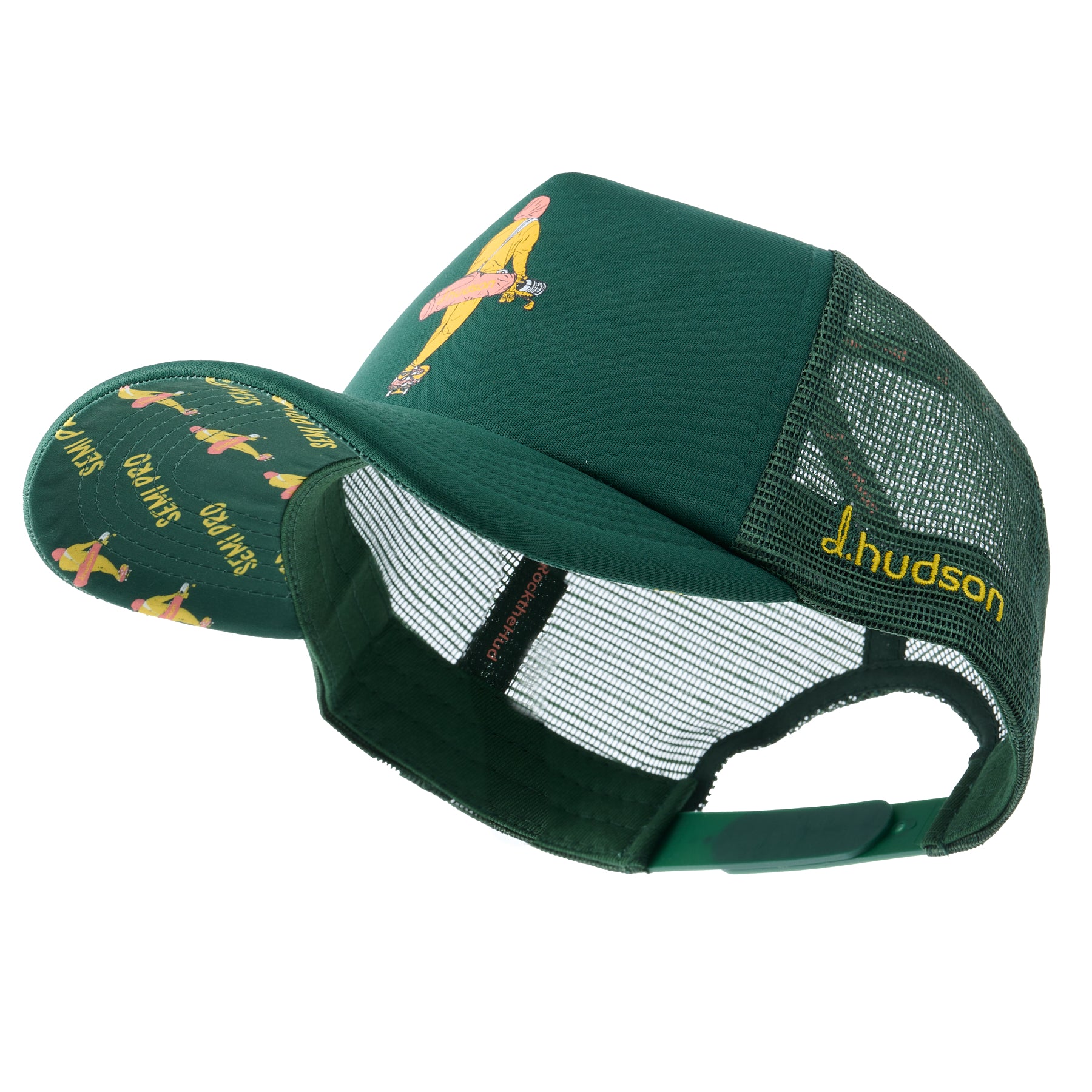 Semi Pro Trucker Hat (Forest – Green/Mustard) Golfwear, LLC d.hudson