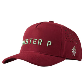 MISTER P Performance Hat (Burgundy/Mint)