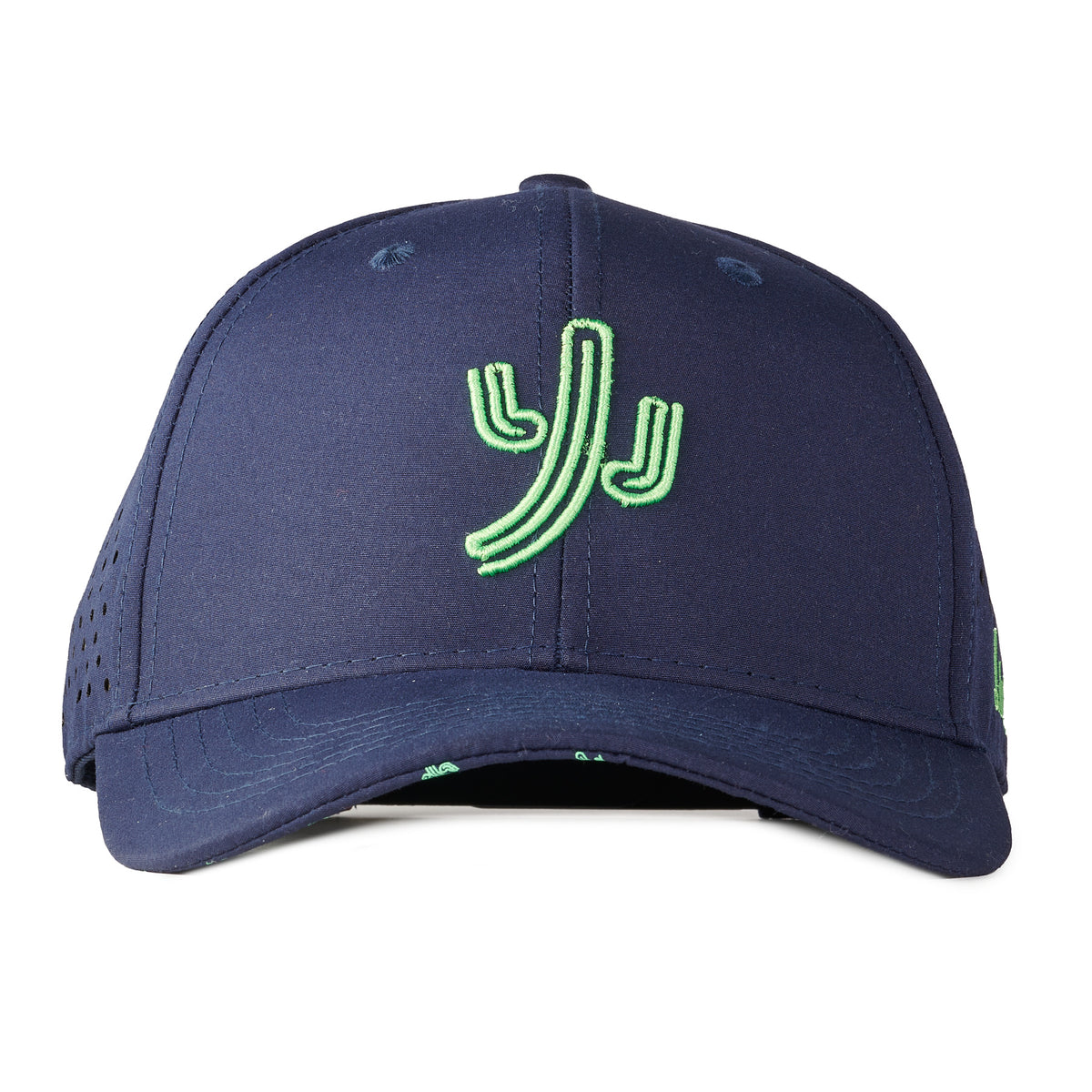 Dancin' Cactus 6 Panel (Navy/Lime)