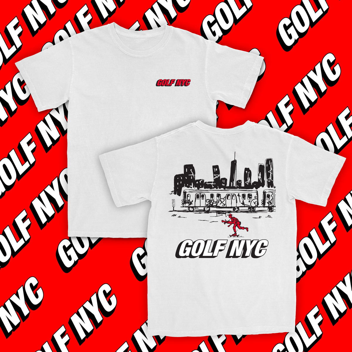 GOLF NYC (White/Black/Red)